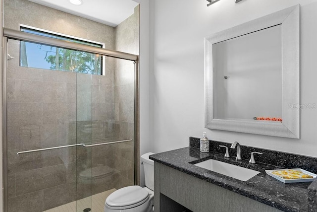 17124 Crawley Rd, Odessa, FL 33556 - full bath featuring toilet, vanity, and a stall shower