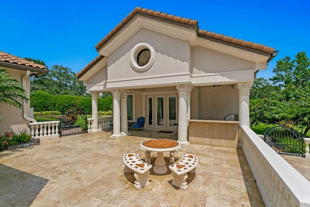 17124 Crawley Rd, Odessa, FL 33556 - view of patio featuring french doors