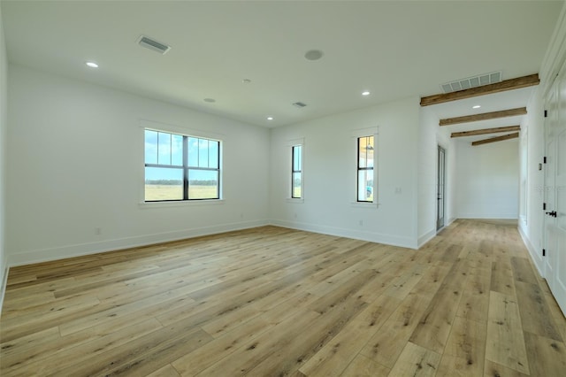 3515 Powerline Rd, Lithia, FL 33547 - empty room featuring light wood-style flooring, recessed lighting, and baseboards