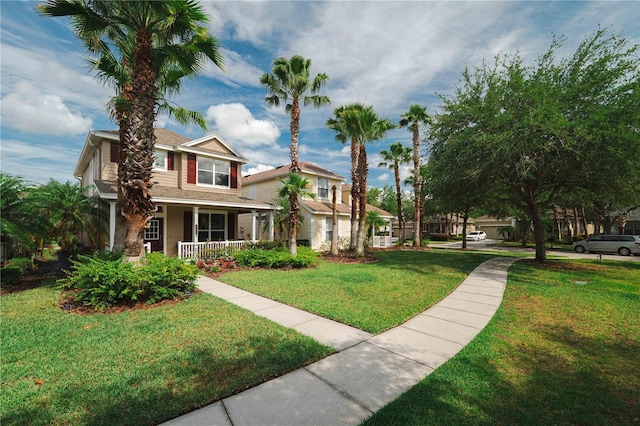 20039 Heritage Point Dr, Tampa, FL 33647 - view of front of house featuring a front lawn and a porch