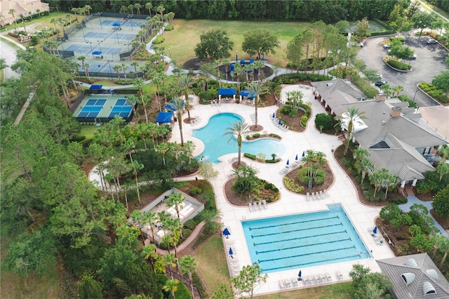 20039 Heritage Point Dr, Tampa, FL 33647 - drone / aerial view of a pool area