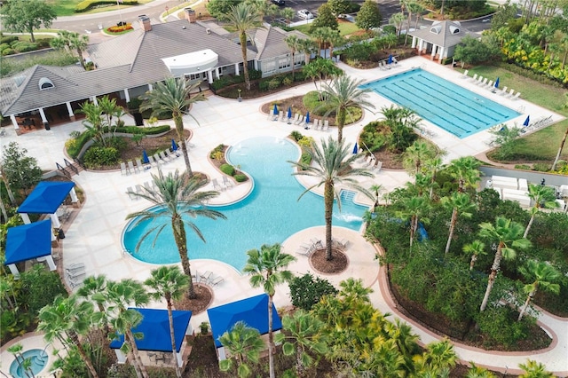 20039 Heritage Point Dr, Tampa, FL 33647 - aerial view of a pool