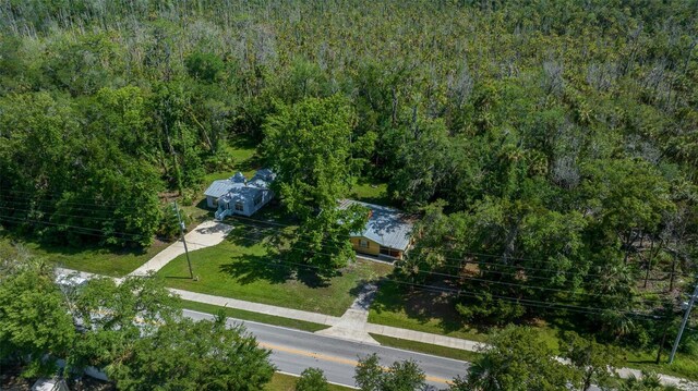 10170 W Yulee Dr, Homosassa, FL 34448 - aerial view of a heavily wooded area
