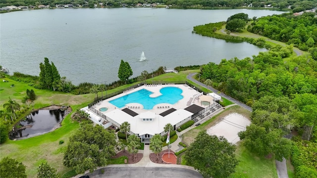 6801 Bishops Pointe Way, Riverview, FL 33578 - drone / aerial view of a nearby body of water