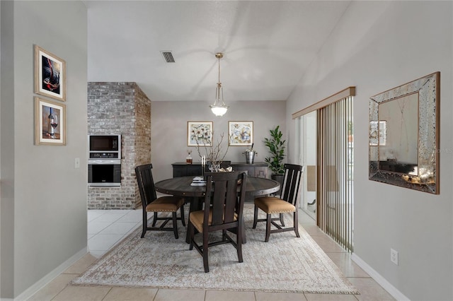 6801 Bishops Pointe Way, Riverview, FL 33578 - dining area featuring light tile patterned floors and baseboards