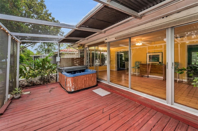 2485 Indigo Dr, Clearwater, FL 33763 - view of wooden terrace