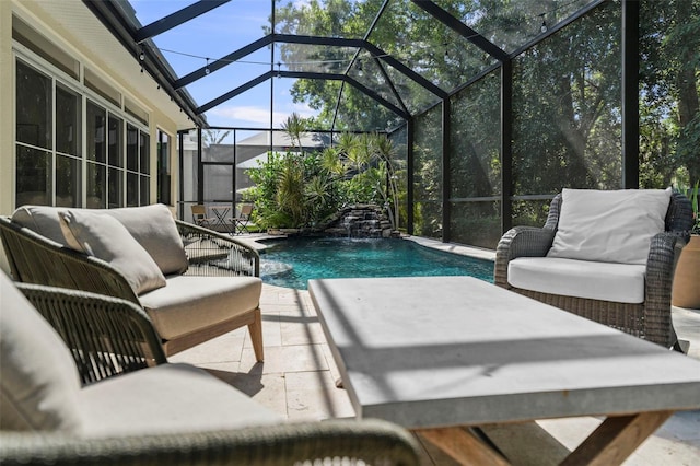 12705 Green Heron Way, Odessa, FL 33556 - swimming pool with a patio area and a lanai