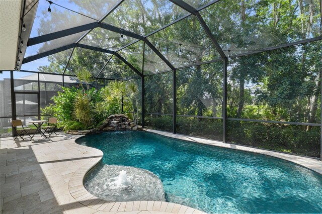 12705 Green Heron Way, Odessa, FL 33556 - swimming pool with a patio area and a lanai