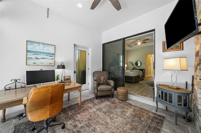 12705 Green Heron Way, Odessa, FL 33556 - office with a ceiling fan