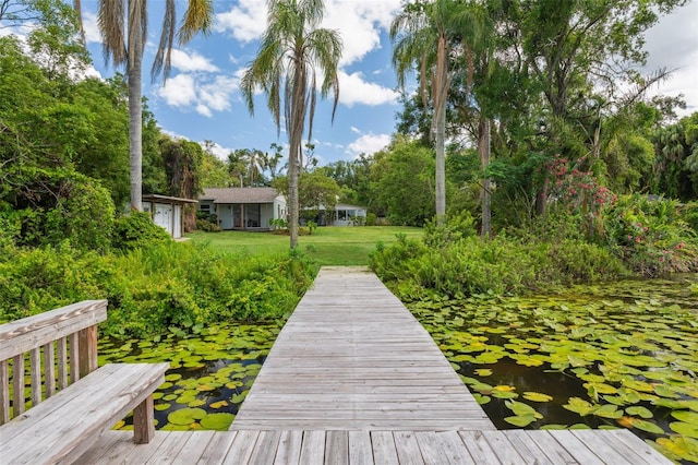 2814 W Humphrey St, Tampa, FL 33614 - dock with a yard