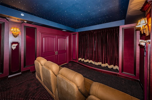cinema featuring dark carpet