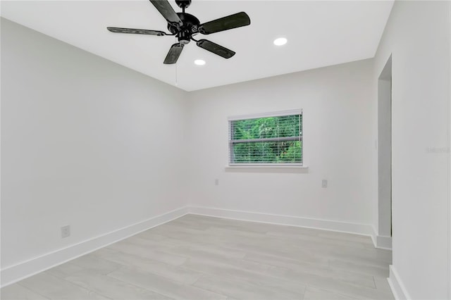 1914 E Emma St, Tampa, FL 33610 - unfurnished room with ceiling fan, baseboards, and recessed lighting
