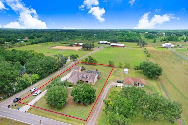 2502 Fritzke Rd, Dover, FL 33527 - overview of rural landscape with property boundaries highlighted