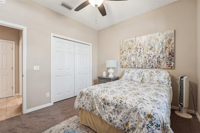 9917 Prevatt St, Gibsonton, FL 33534 - bedroom featuring carpet, baseboards, and a closet