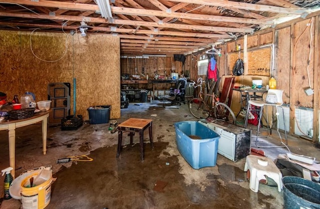 view of basement