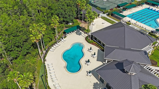 17809 Sandpine Trace Way, Tampa, FL 33647 - drone / aerial view of a pool