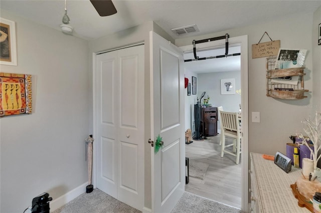 528 S Seminole Ave, Fort Meade, FL 33841 - hall featuring baseboards and light wood-style floors