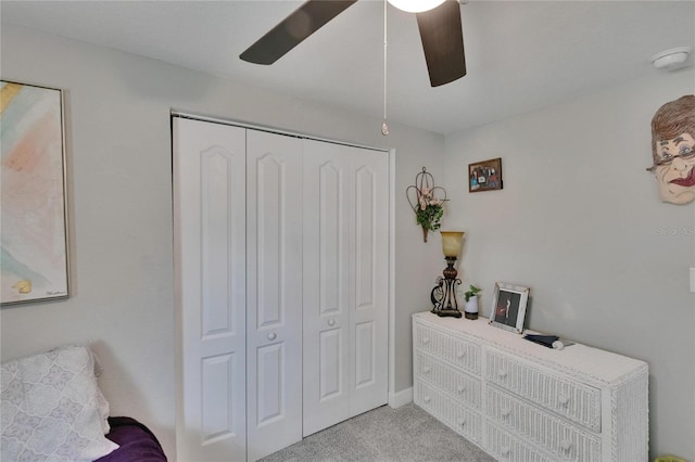 528 S Seminole Ave, Fort Meade, FL 33841 - sitting room featuring a ceiling fan and carpet floors