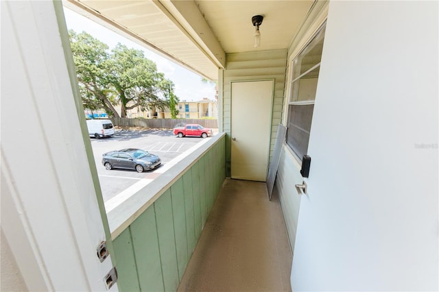 view of balcony
