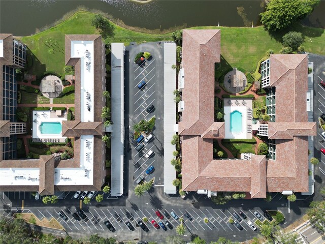 6150 Gulfport Blvd S Unit 302, Gulfport, FL 33707 - aerial view of a pool and a large body of water