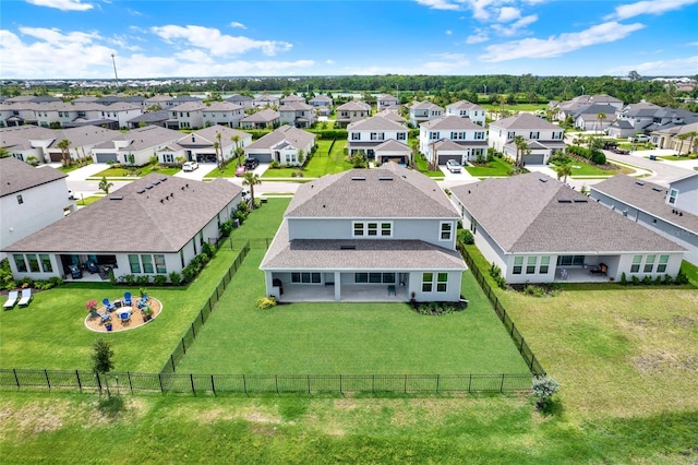 aerial perspective of suburban area