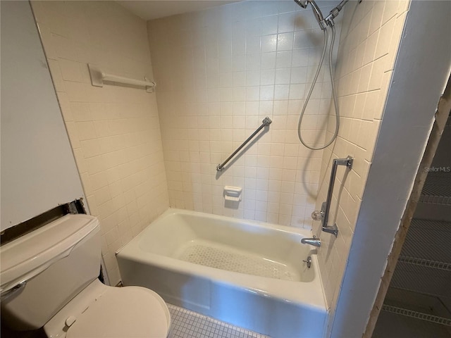 2621 Cove Cay Dr Unit 206, Clearwater, FL 33760 - full bathroom with toilet, tile patterned floors, and  shower combination