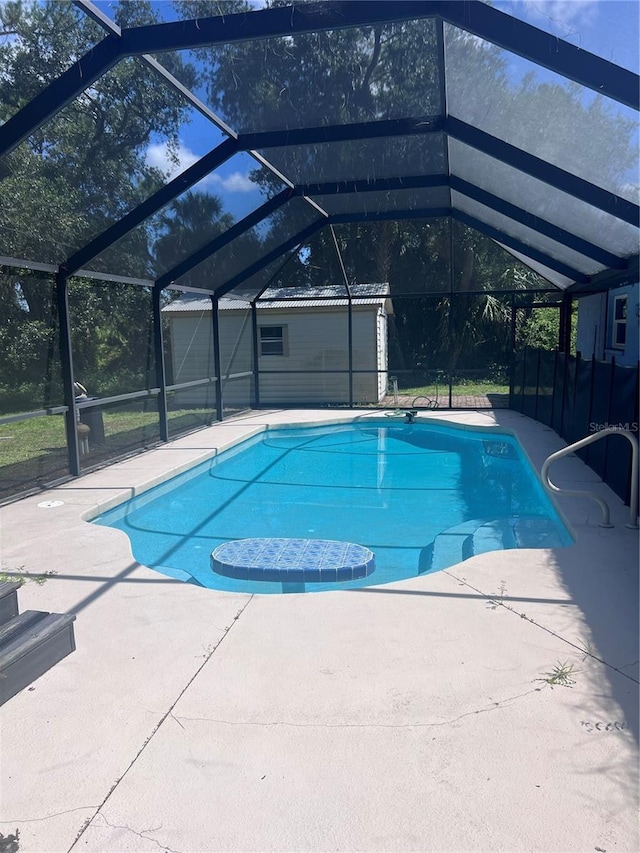 2841 S Cranberry Blvd, North Port, FL 34286 - swimming pool featuring a patio area and a lanai