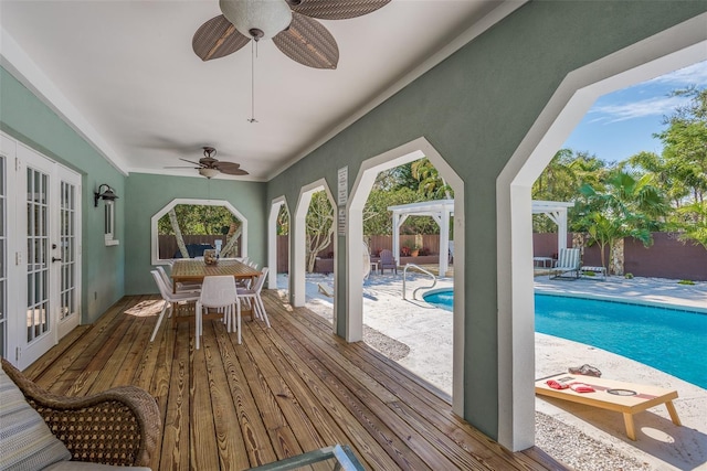 8240 144th Ln, Seminole, FL 33776 - sunroom / solarium featuring french doors