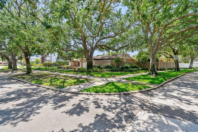 750 Alda Way NE, Saint Petersburg, FL 33704 - view of property hidden behind natural elements with fence