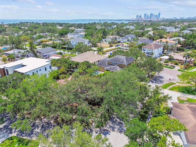 750 Alda Way NE, Saint Petersburg, FL 33704 - aerial perspective of suburban area featuring a nearby body of water