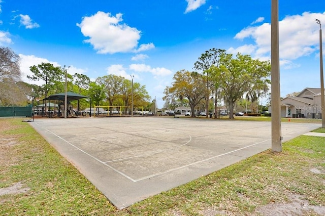 13523 Prestwick Dr, Riverview, FL 33579 - view of sport court with a gazebo and community basketball court