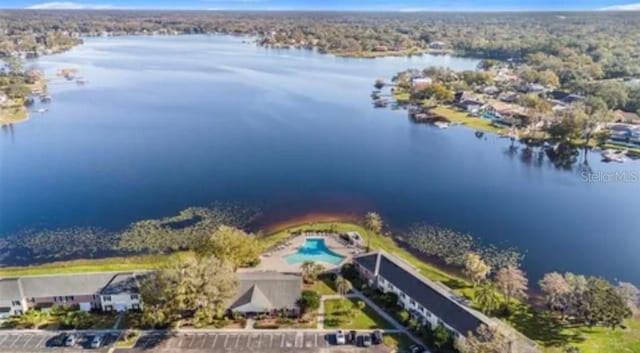 2557 Cedar Cypress Ct, Tampa, FL 33618 - drone / aerial view of a nearby body of water and a pool area