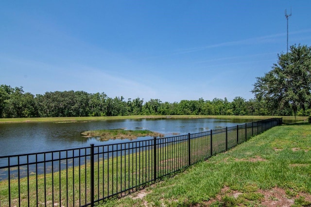 water view with fence