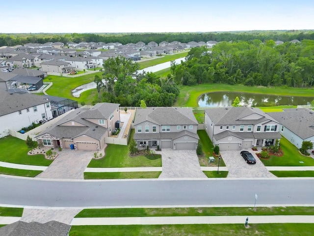 17845 Cortes Creek Blvd, Spring Hill, FL 34610 - aerial perspective of suburban area featuring a large body of water
