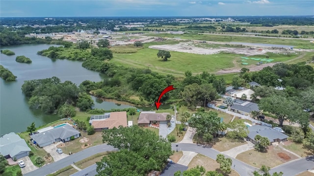 1716 Bayou Cir, Lakeland, FL 33803 - aerial overview of property's location featuring a nearby body of water