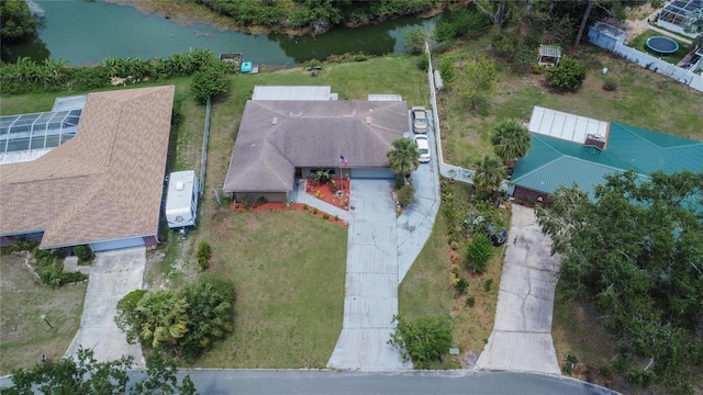 1716 Bayou Cir, Lakeland, FL 33803 - aerial view of property and surrounding area with a large body of water