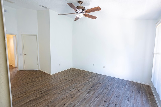 8545 Hunters Key Cir, Tampa, FL 33647 - spare room with wood finished floors and a ceiling fan
