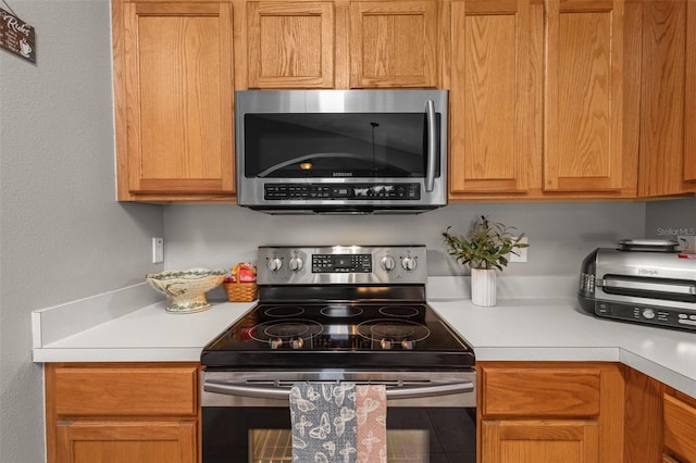 25332 Lexington Oaks Blvd, Wesley Chapel, FL 33544 - kitchen with stainless steel appliances and light countertops