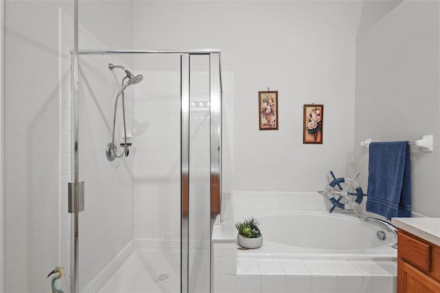 25332 Lexington Oaks Blvd, Wesley Chapel, FL 33544 - full bath with a stall shower, a bath, and vanity