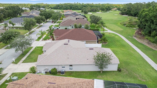 25942 Risen Star Dr, Wesley Chapel, FL 33544 - aerial perspective of suburban area featuring a local golf course