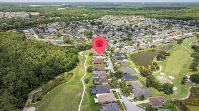 25942 Risen Star Dr, Wesley Chapel, FL 33544 - aerial overview of property's location with nearby suburban area