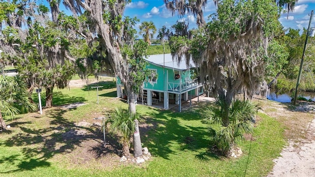 2220 S Coon Pt, Crystal River, FL 34429 - view of green lawn featuring stairway
