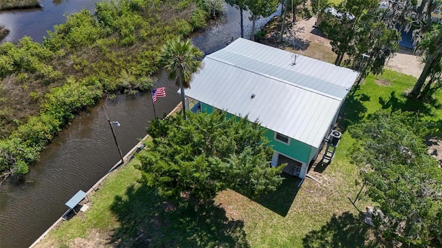 2220 S Coon Pt, Crystal River, FL 34429 - view from above of property with a nearby body of water