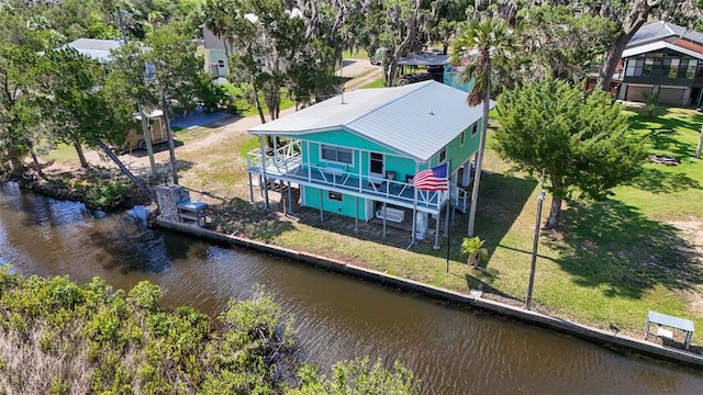 2220 S Coon Pt, Crystal River, FL 34429 - view from above of property featuring a nearby body of water
