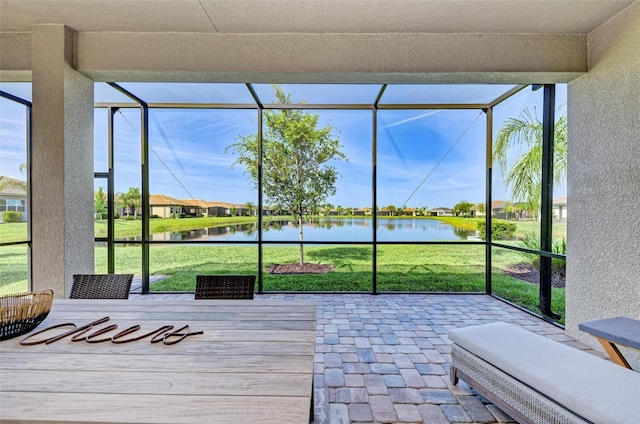 15525 Corona Del Mar Dr, Wimauma, FL 33598 - sunroom / solarium with a water view