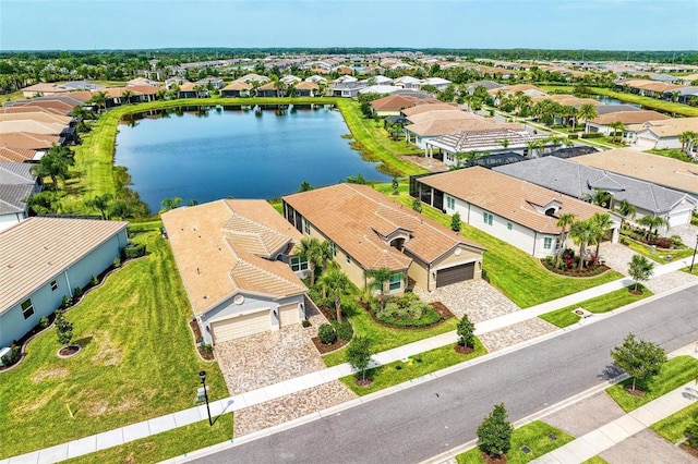 15525 Corona Del Mar Dr, Wimauma, FL 33598 - aerial perspective of suburban area featuring a large body of water