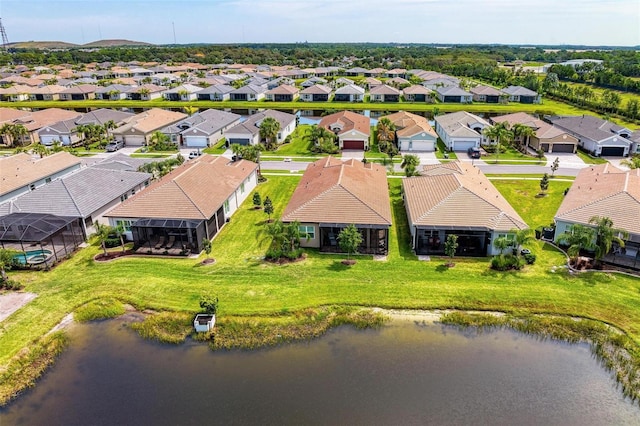 15525 Corona Del Mar Dr, Wimauma, FL 33598 - aerial view of residential area featuring a large body of water