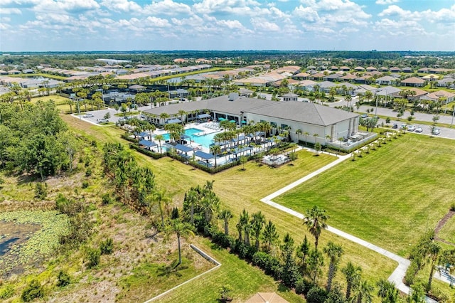15525 Corona Del Mar Dr, Wimauma, FL 33598 - drone / aerial view of a pool area