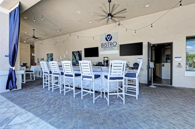 15525 Corona Del Mar Dr, Wimauma, FL 33598 - view of patio with ceiling fan