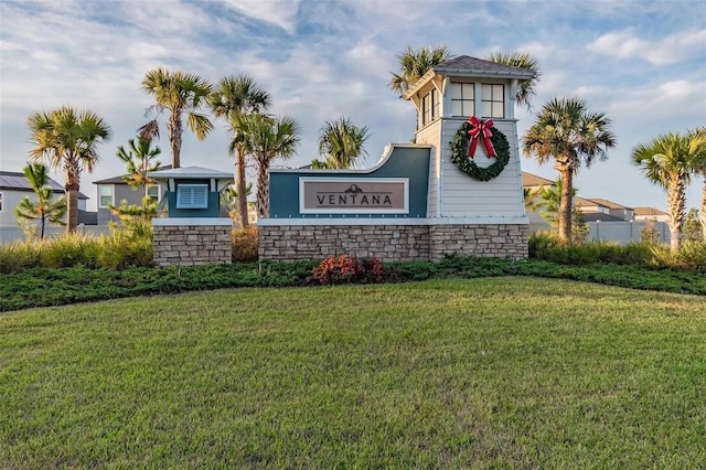 11524 Sage Canyon Dr, Riverview, FL 33578 - community / neighborhood sign with a yard